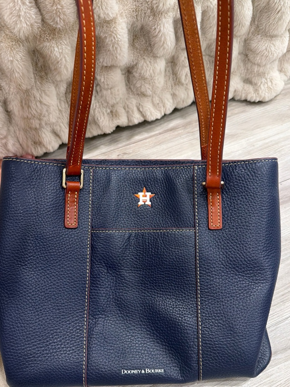 Dooney & Bourke Astros MLB Navy Leather Purse